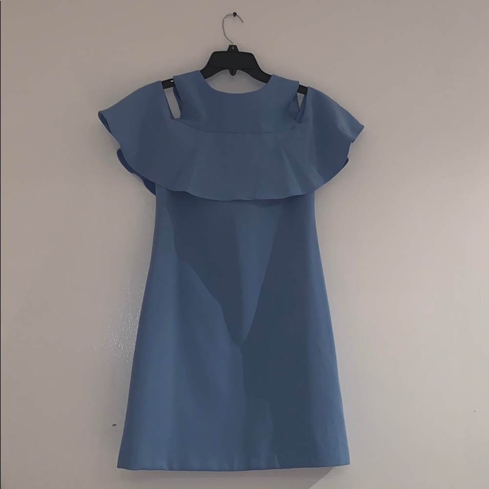 Beautiful Off the shoulder light blue dress